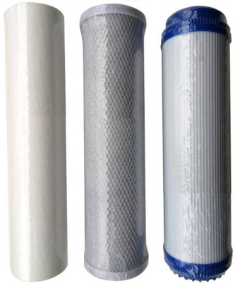 

Morning star Technology RO Systems High Quality 10 inch Filter Set ( PP Spun + Granular Activated Carbon GAC + Carbon Block CTO) for RO UV Water Purifiers Wound Filter Cartridge(5 Micron 10" inch, Pack of 3)