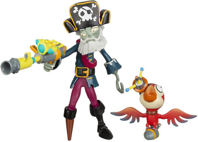 

Plants vs Zombies aptain Deadbeard Figure with Parrot(Multicolor)