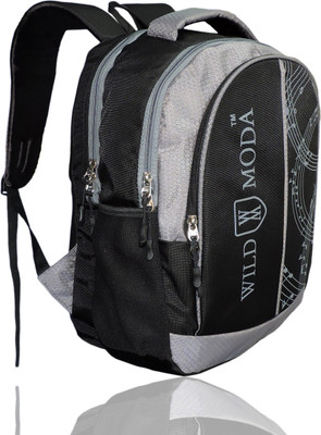 

Wildmoda School Backpack 25 L Backpack(Grey)