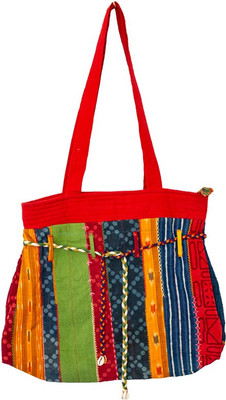 

Lambani Embroidery Red Hand Patchwork Bag Shoulder Bag(Red, 5 inch)