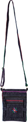 

Lambani Embroidery Blue Jeans sling bag Sling Bag(Blue, 5 inch)