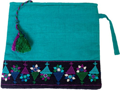 

Lambani Embroidery Blue Pouch with Design Multipurpose Bag(Blue, 3 inch)