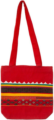 

Lambani Embroidery Red Cotton Shoulder Bag with Traditional Look Shoulder Bag(Red, 5 inch)