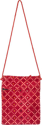 

Lambani Embroidery Red Sling Bag- Dora Kande Tuneru Sling Bag(Pink, 5 inch)