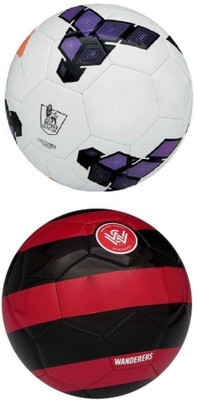 

M ART PL Purple + Western Sydney Football, Combo Football - Size: (Pack of 1, Multicolor