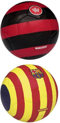 

M ART Blaugrana Red + Western Sydney Football, Combo Football - Size: (Pack of 1, Multicolor