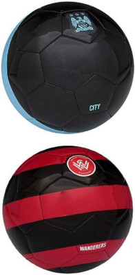 

M ART City Black + Western Sydney Football, Combo Football - Size: (Pack of 1, Multicolor