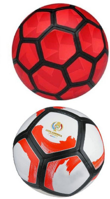 

M ART Strike Duro Red + Pitchciento Football , Combo Football - Size: (Pack of 1, Multicolor