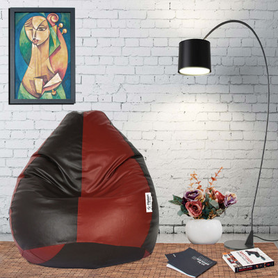 Flipkart SmartBuy XL Tear Drop Bean Bag Cover  (Without Beans)(Tan, Brown)