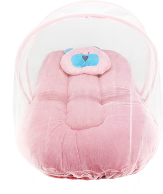 

Aayat Kids SmartBuy Premium Pink Velvet Heavy New Born Relax 04 Baby Bed Crib(Fabric, Pink)