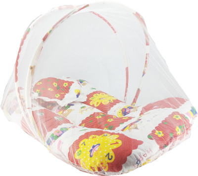 

Aayat Kids SmartBuy Premium Red Check Cotton Heavy New Born Relax 02 Baby Bed Crib(Fabric, Red)