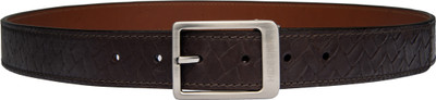 

Hidesign Men Casual Brown Genuine Leather Reversible Belt