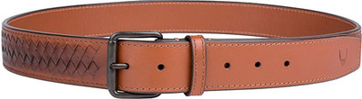 

Hidesign Men Casual Tan Genuine Leather Belt