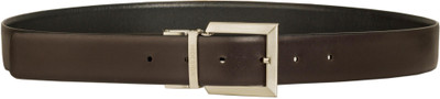 

Hidesign Men Casual Black Genuine Leather Reversible Belt