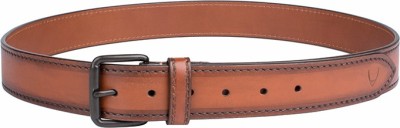 

Hidesign Men Casual Tan Genuine Leather Belt