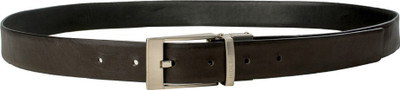 

Hidesign Men Casual Black Genuine Leather Reversible Belt