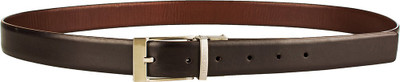 

Hidesign Men Casual Brown Genuine Leather Reversible Belt