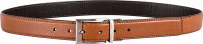 

Hidesign Men Casual Tan Genuine Leather Belt