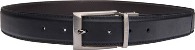 

Hidesign Men Casual Black Genuine Leather Reversible Belt