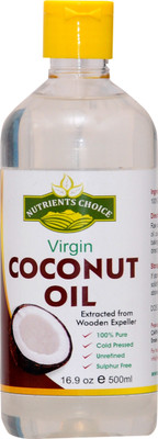 

Nutrients Choice 100% Pure & Cold Press Virgin Coconut Oil - 500 ml(500 ml)