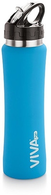 

viva H2O water bottle 750 ml Sipper(Pack of 1, Black, Blue)