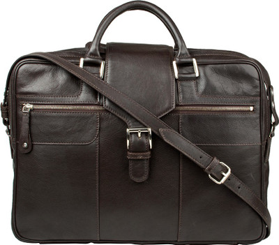 

Hidesign GOLF 02-REGULAR-BROWN Medium Briefcase - For Men(Brown)