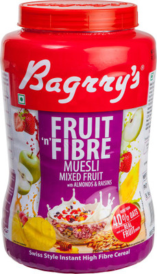 

Bagrry's Fruit N Fibre Muesli, Mixed Fruit, 1000g(1000 g, Plastic Bottle)