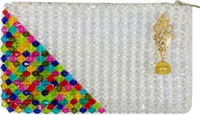 

opazo Party, Casual, Formal White, Multicolor Clutch, Multicolor;white