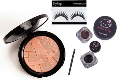 

styling Eyelashes & Gel Eyeliner & illuminator(Set of 3)