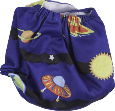 

Ole Baby Printed Cloth Diaper REUSABLE Nappy Organic Fabric Anti Bacterial Washable,Adjustable Reusable Cloth Diaper 0-2 Yrs Dark Blue - L