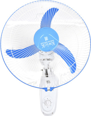 

Kwick Self Oscillating 16" 3 Blade Wall Fan(White, Pack of 1)