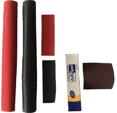 

Neulife Cricket Bat Grip 2pc , 2 pc too guard , 1 Lapox Solution , 1 fiber tape , Rekmark Extra Tacky Grip(Red, Blue, Pack of 7)