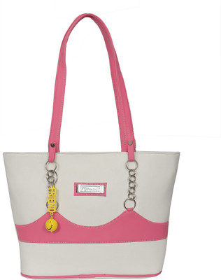

FD Fashion Soft Luggage Shoulder Bag(White, Pink), Pink;white