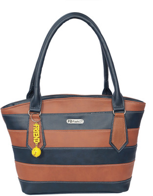 

FD Fashion Soft Luggage Shoulder Bag(Tan, Blue), Blue;tan