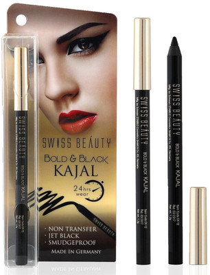 

Sah&Shi Bold and Black Gel Liner Kajal (Waterproof,Smudgeproof,jet Black)(Bold & Black)