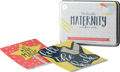 

Pop Goes The Art Maternity Milestone cards Keepsake(Multicolor)