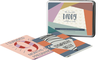 

Pop Goes The Art Daddy Milestone Cards Keepsake(Multicolor)