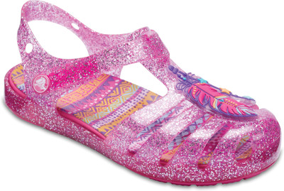 

Crocs Girls Velcro Strappy Sandals(Pink, Black