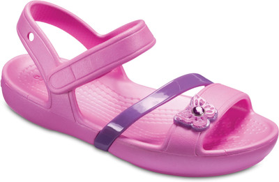 

Crocs Girls Velcro Strappy Sandals(Pink, Black