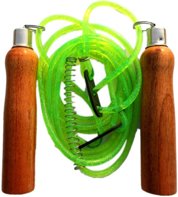 

FACTO POWER Online Series Wooden Handle Freestyle Skipping Rope(Green, Length: 254 cm)