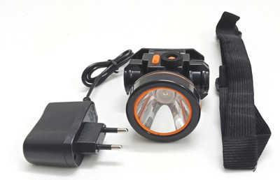 

Supreme 5 W LED Lithium Rechargeable Head Light with charger LED Headlamp(Black, Golden)