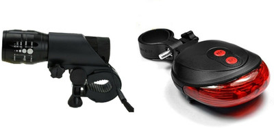

Gubbarey Zoom Front Light and Waterproof Tail lights LED Front Rear Light Combo(red,black)