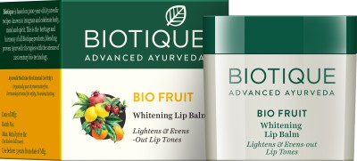 BIOTIQUE Bio Fruit Whitening Lip Balm Fruity(Pack of: 1, 12 g)