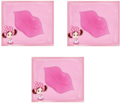 

DALUCI 3 Pc X Super Lip Plumper Crystal Collagen Lip Mask Pads Moisture Essence Anti Ageing Wrinkle Patch Pad Gel Full Lips Enhancer(Pink)