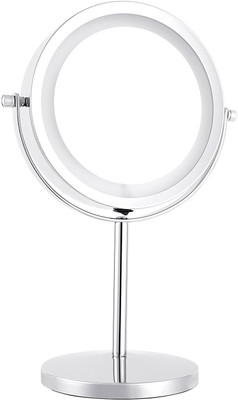 

Foolzy Lighted Makeup Mirror - LED Vanity Mirror 10x Magnification Double Side Mirror 8 inches Cosmetic Table Mirror MIR-12 Magnifying Mirror(Oval)