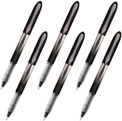 

Platignum Tixx Disposable Plastic Roller Ball Needle Point Pens Non-refillable Black - 6 Pieces Roller Ball Pen(Pack of 6)