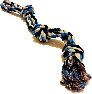 

Foodie Puppies Pets Dog Toy for Aggressive Chewers - Large Dogs - Sturdy TUG Rope - Thick Chew Knots - Extra Durable - Nearly Indestructible - Heavy Duty - Washable (Color May Vary) Cotton Chew Toy For Dog