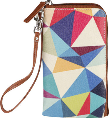 

Thathing Color Shatter Mobile Phone Pouch Wristlet Mobile Pouch(White, Blue, Red), Blue;red;white