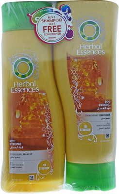 

Herbal Essences Bee Strong Strengthening Shampoo + Conditioner, With Honey Essences - 760ml (400ml+360ml)(760 ml)