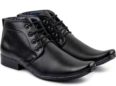 

De Loyon Black PartyWear Formal Shoes Lace Up For Men(Black